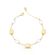 Pulseira Dourado com Perolas Naturais e Pingentes  –  PU01060015DFPB